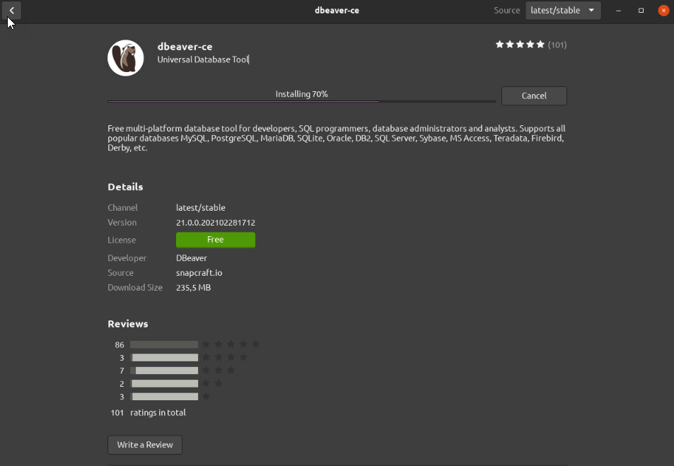 Процесс копирования файлов программы