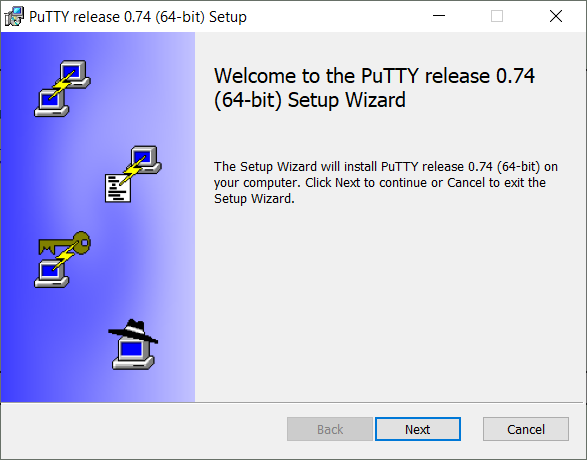 Установка программы PuTTY