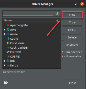 Окно «Driver Manager»