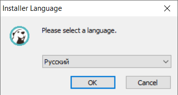 Выбор языка установки